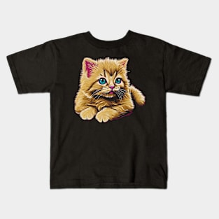 Cute Adorable Cat Kids T-Shirt